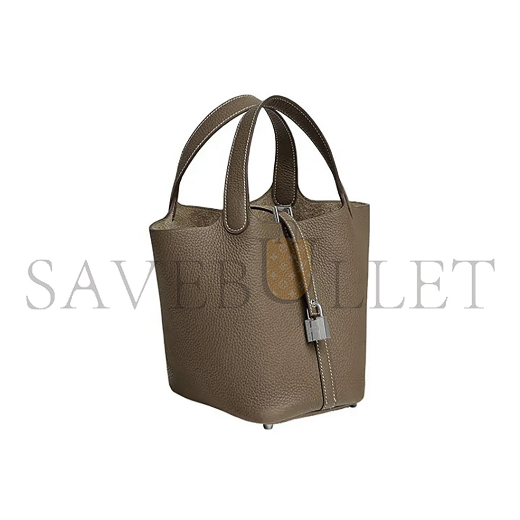 H**mes master picotin lock 18 taurillon clemence h056289ck18 (18*18*13cm)